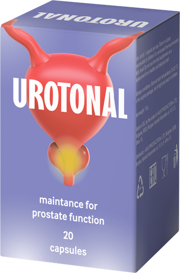 Violette Faltschachtel Urotonal, 20 Kapseln — Abbildung aus dem Angebotsmaterial