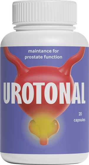 Weiße Dose Urotonal mit 20 Kapseln — Abbildung aus dem Angebotsmaterial